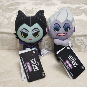 Funko Plushies Disney Villains - Ursula & Maleficent
